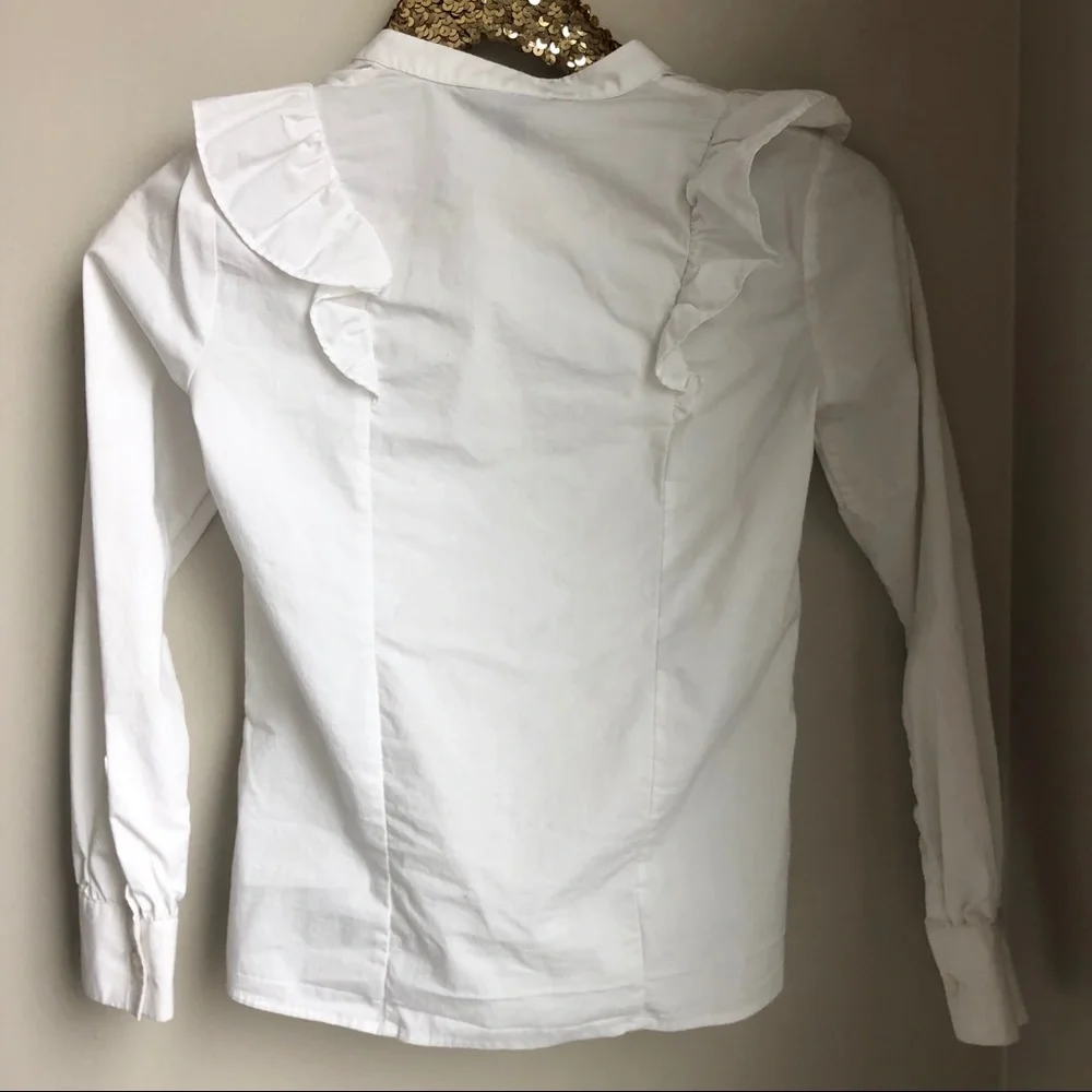 Banana Republic Riley Ruffle Front Shirt - Picture 6 of 8